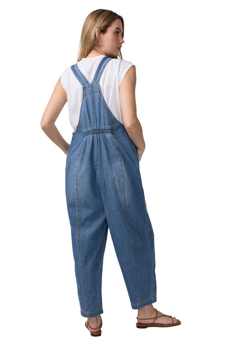 Soft Denim Overall, Alternate, color, Medium Wash