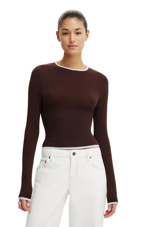 Women's Double Layer Long Sleeve