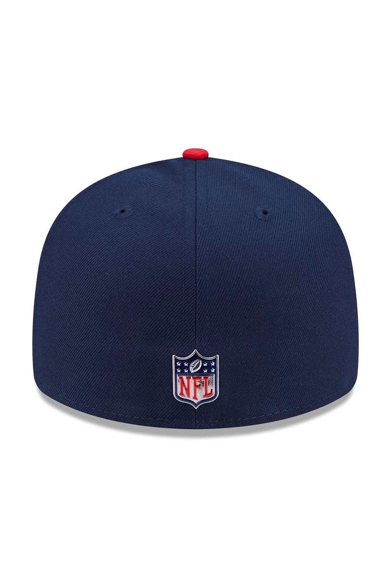 Men's New Era  Navy/Red New England Patriots 2026 NFL Draft Pre-Curved 59FIFTY Fitted Hat, Alternate, color, Navy