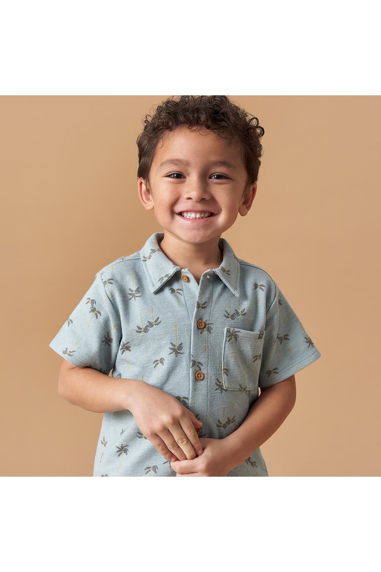 Resort Shirt and Shorts Set, Alternate, color, Blue