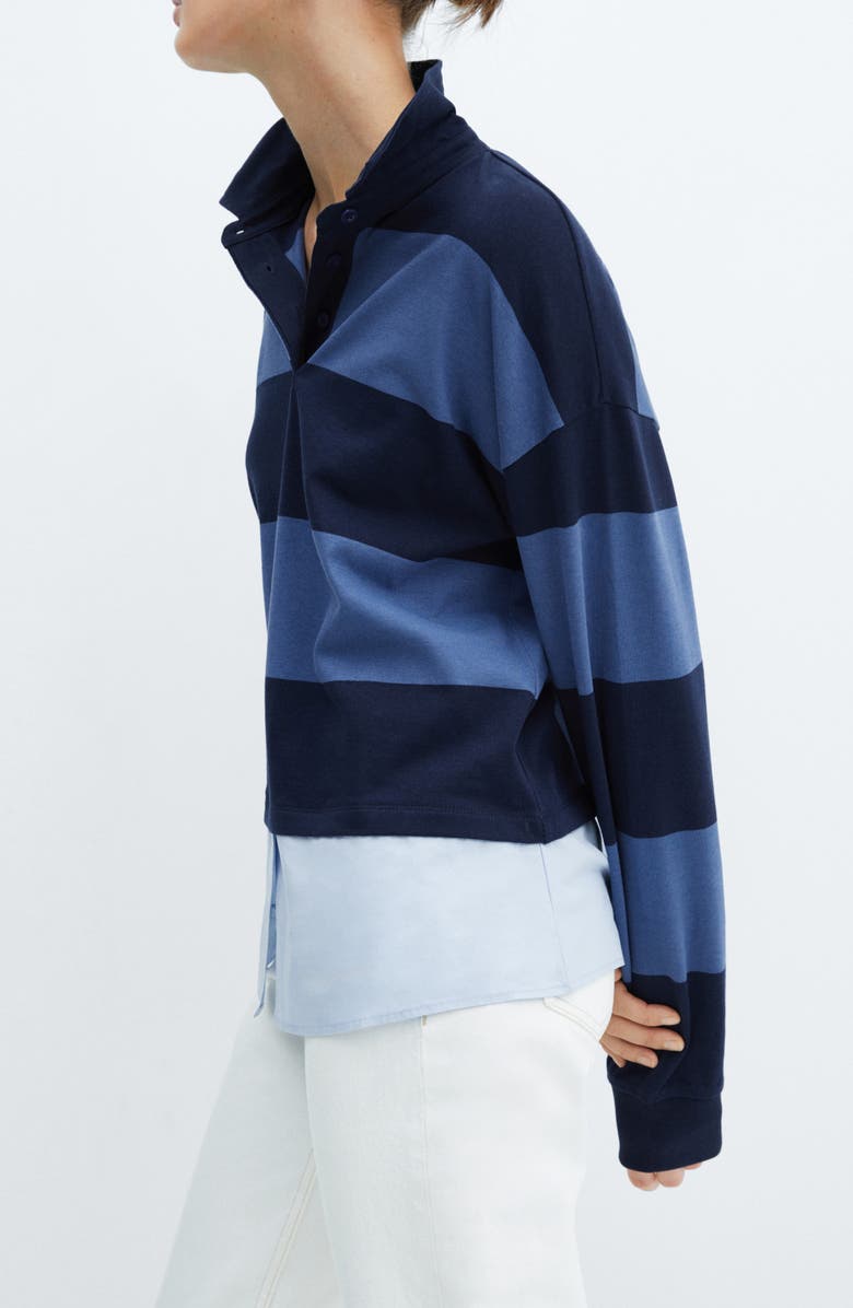 MANGO Stripe Polo, Alternate, color,