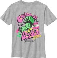 MINECRAFT Boys' Creepin It Real Graphic Short Sleeve T-Shirt