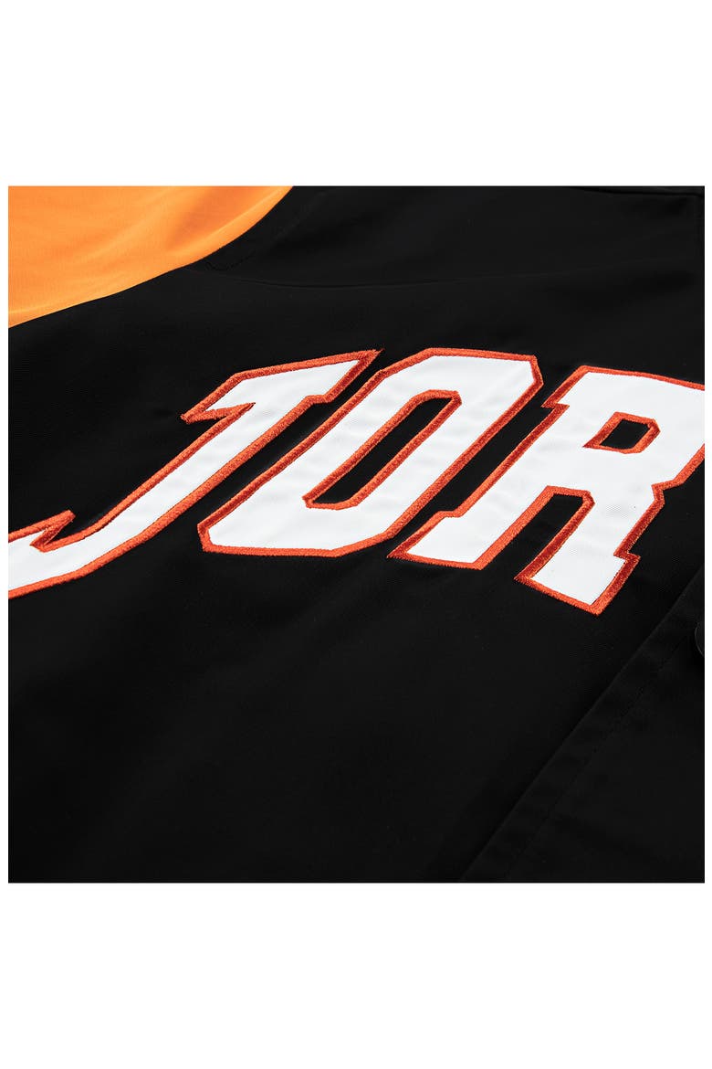 Kids' Logo Varsity Jacket, Alternate, color, BLACK
