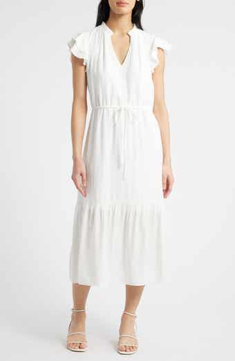 Julia Jordan Flutter Sleeve Midi Dress