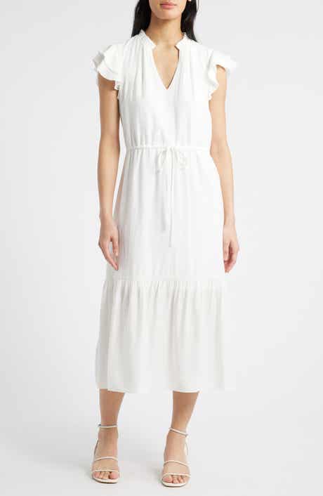 Julia Jordan Flutter Sleeve Midi Dress