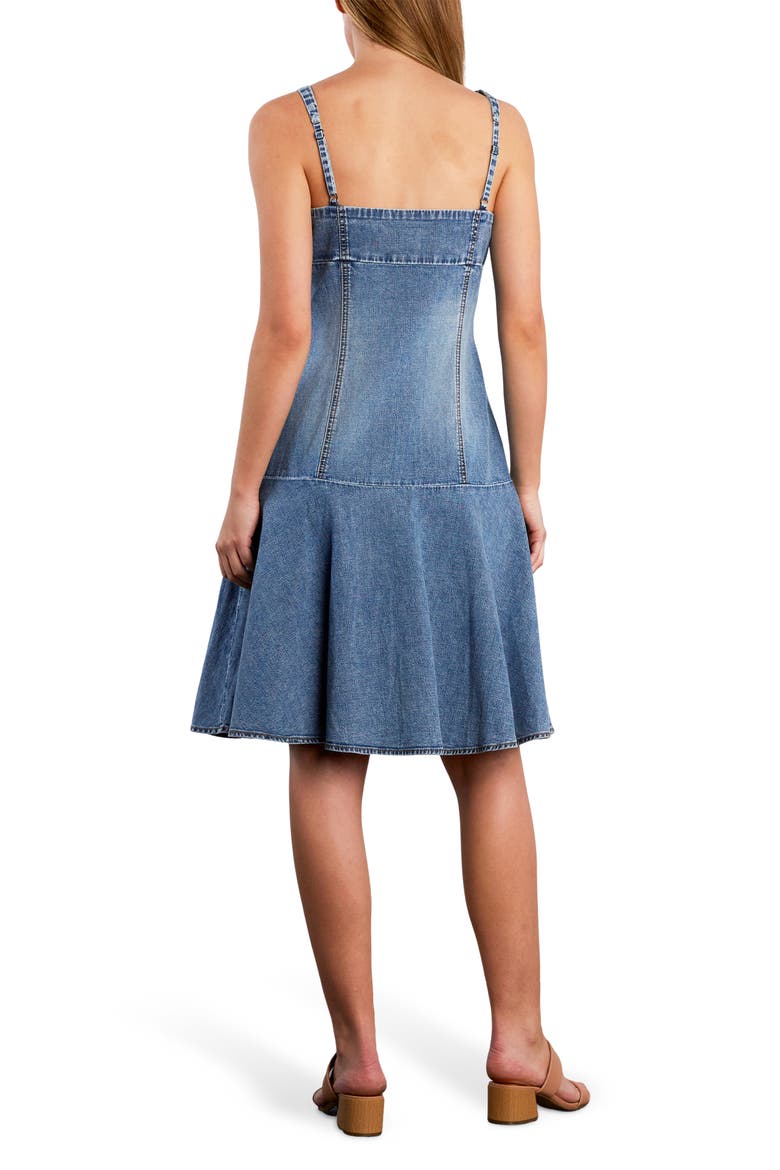 Mermaid Denim Dress, Alternate, color, RELAXED BLUE