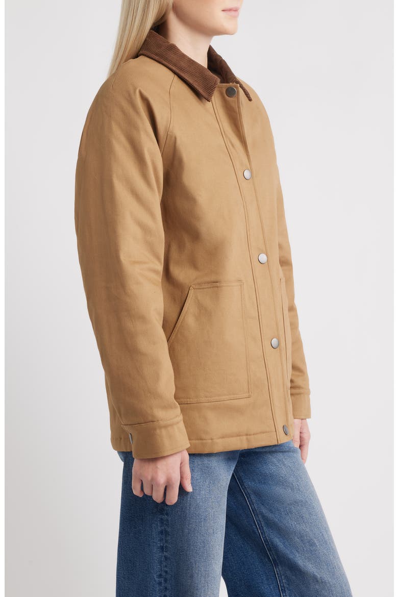 Stretch Cotton Twill Chore Coat, Alternate, color, TAUPE