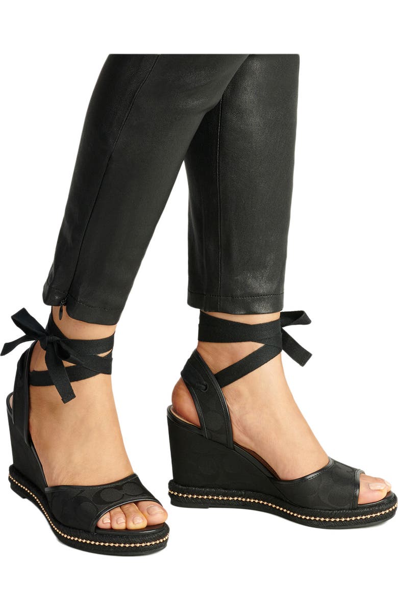 COACH Page Wedge Sandal, Alternate, color,