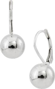 SAVVY CIE JEWELS Sterling Silver Ball Drop Earrings