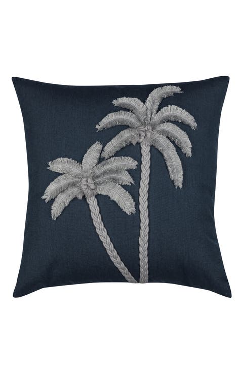Escape Handmade Applique Indoor & Outdoor Woven Accent Pillow