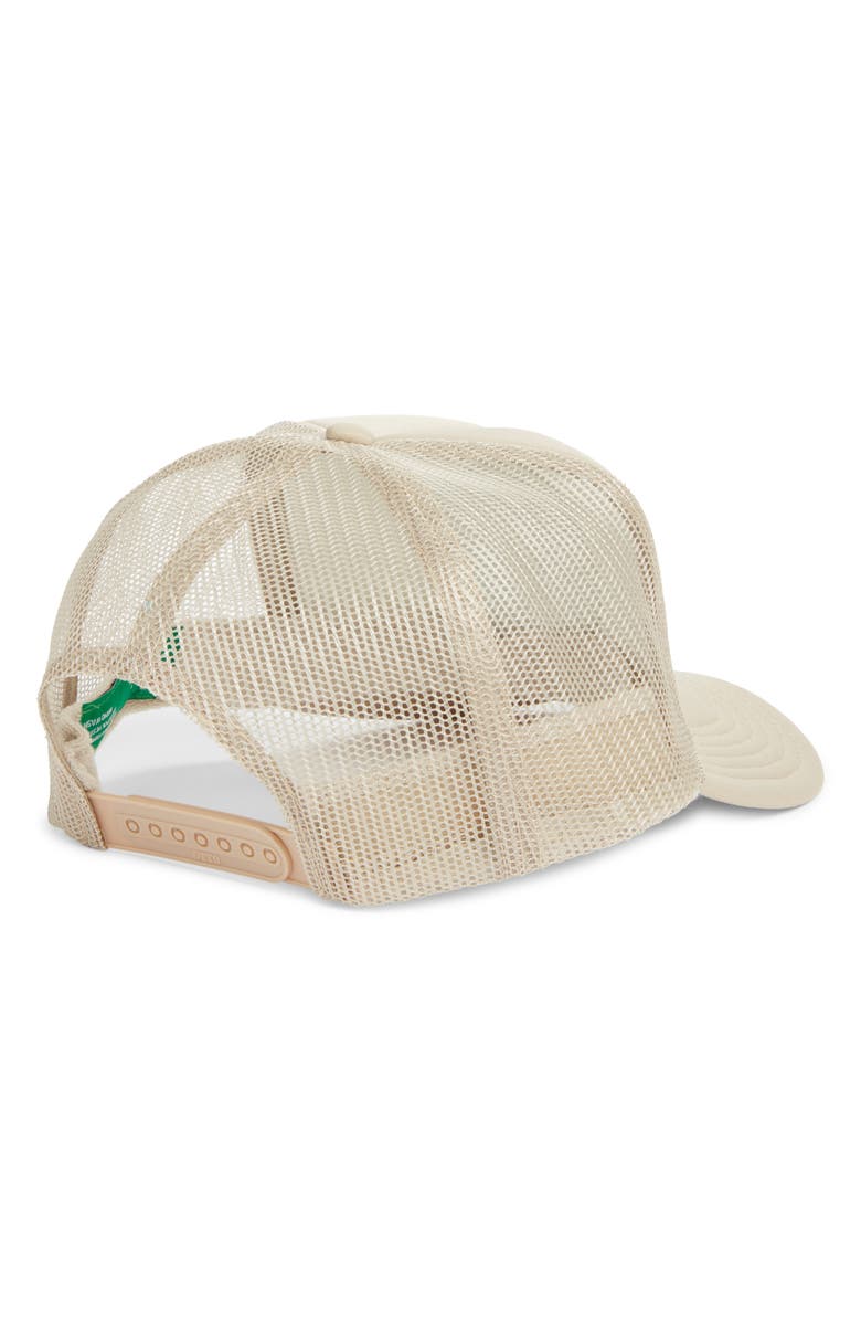 Friday Feelin’ Take a Hike Patch Trucker Hat, Alternate, color, Tan