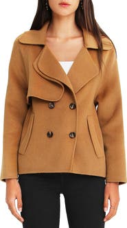 Belle & Bloom I'm Yours Double Breasted Wool Blend Coat