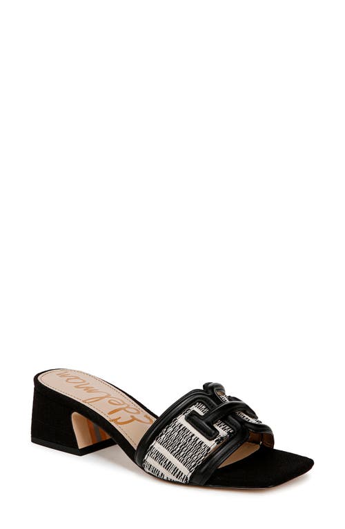 Shop Sam Edelman Waylon Slide Sandal In Black/natural