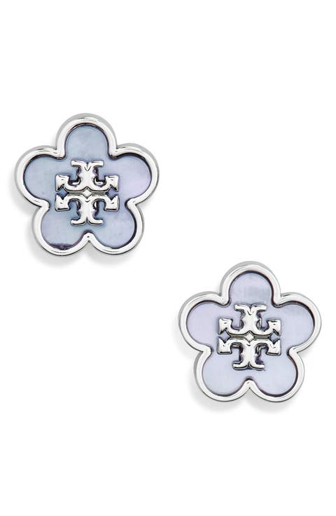 Forget Me Not Enamel Stud Earrings