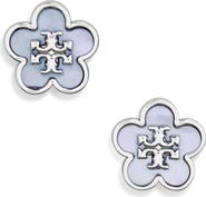 Tory Burch Forget Me Not Enamel Stud Earrings