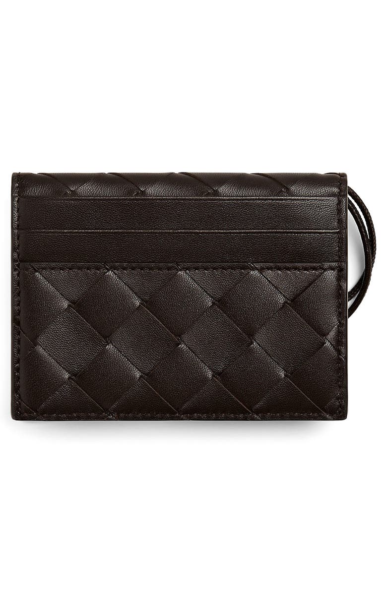 Bottega Veneta Andiamo Intrecciato Leather Slim Card Case, Alternate, color, 2190 Fondant-M Brass