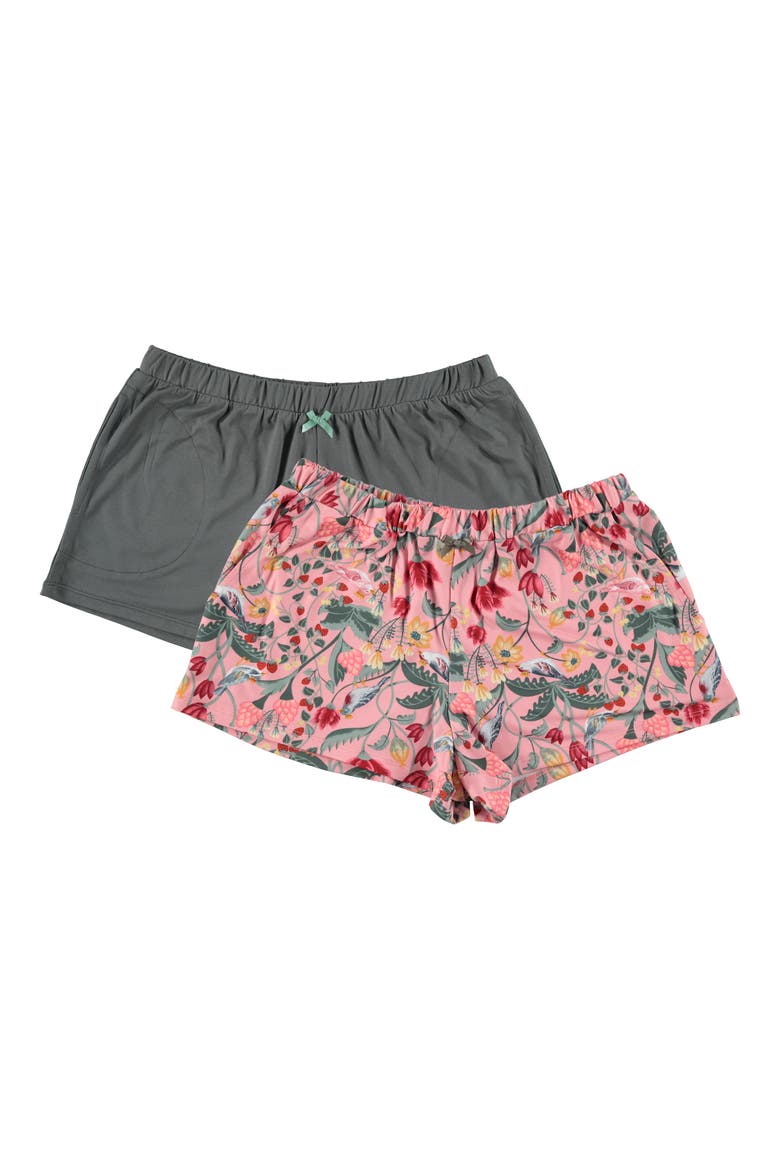 Flora Nikrooz 2-Pack Lounge Shorts, Main, color, ROSE