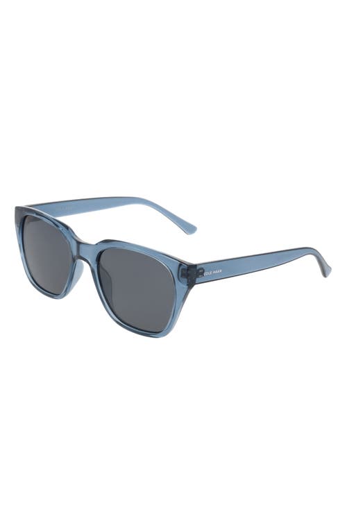Cole Haan 54mm Modified Rectangular Sunglasses In Crystal Blue