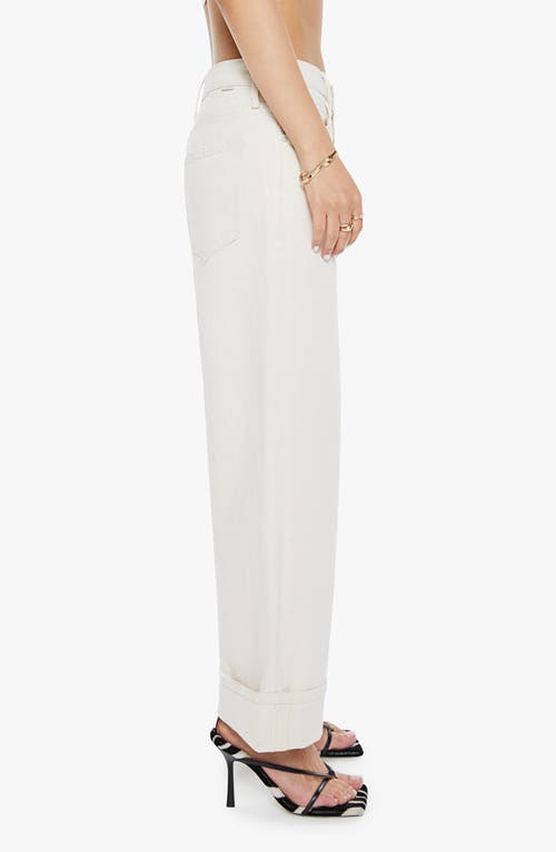 Shop Mother The Spitfire Cuffed Ankle Wide Leg Jeans In Act Natural