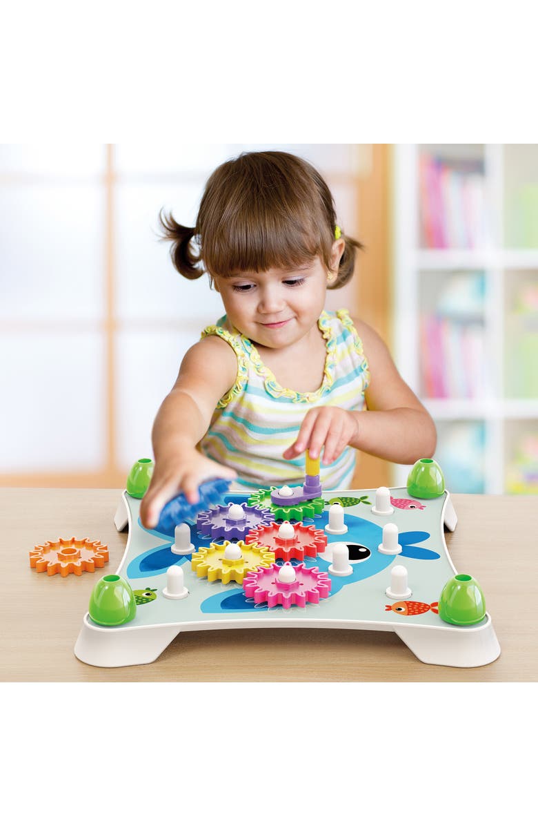 Quercetti Peggy Gears 13 Piece Cogwheel Construction Toy, Alternate, color, Multicolored