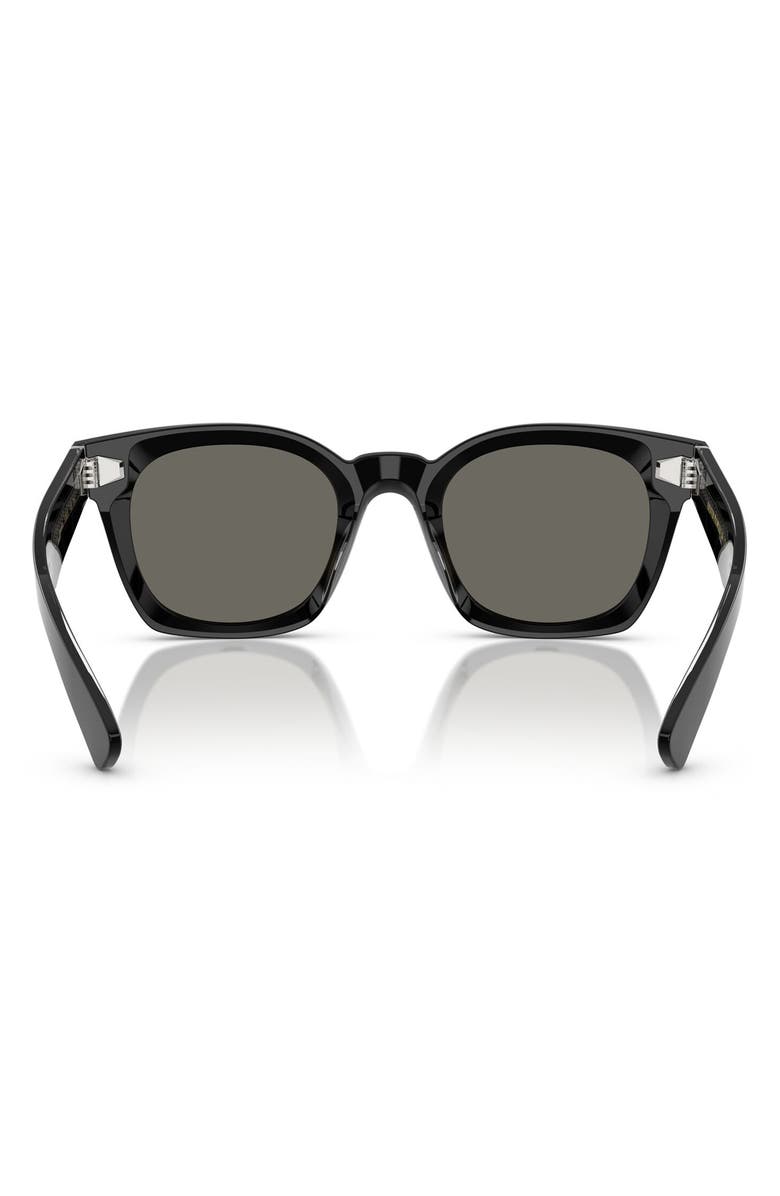 Oliver Peoples Merceaux 50mm Rectangular Sunglasses, Alternate, color, Black / Carbon Grey