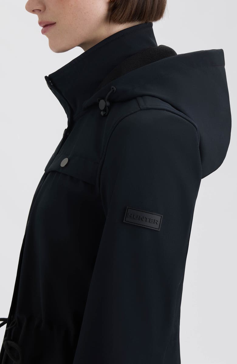 Hunter Kate Water Repellent Hooded Softshell Coat, Alternate, color, 