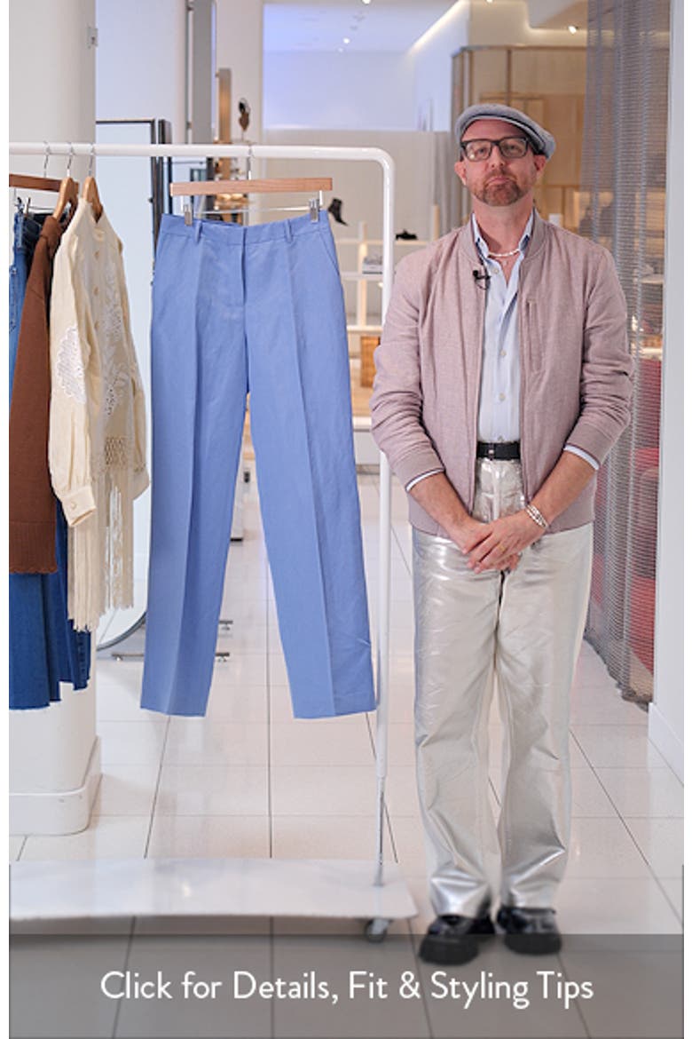 Gates Silk & Linen Straight Leg Pants video