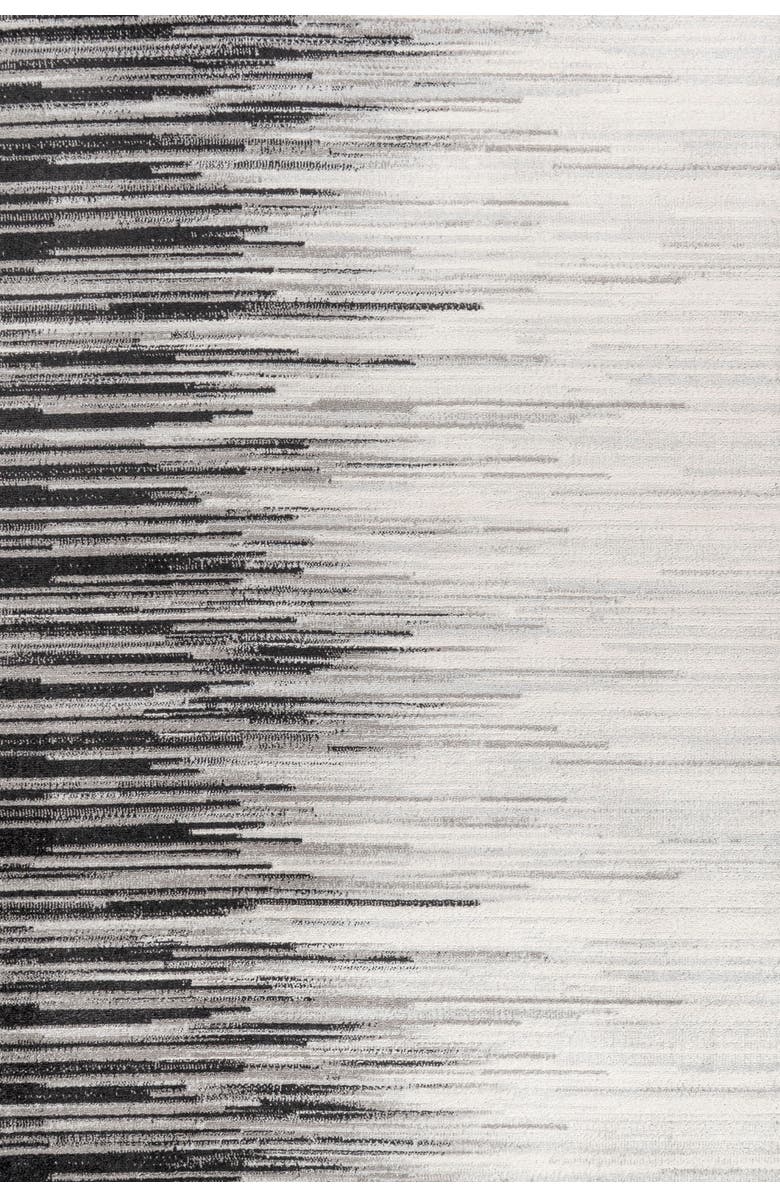 JONATHAN Y Linear Modern Half-Stripe Area Rug, Main, color, Gray/Cream