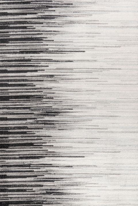 Linear Modern Half-Stripe Area Rug