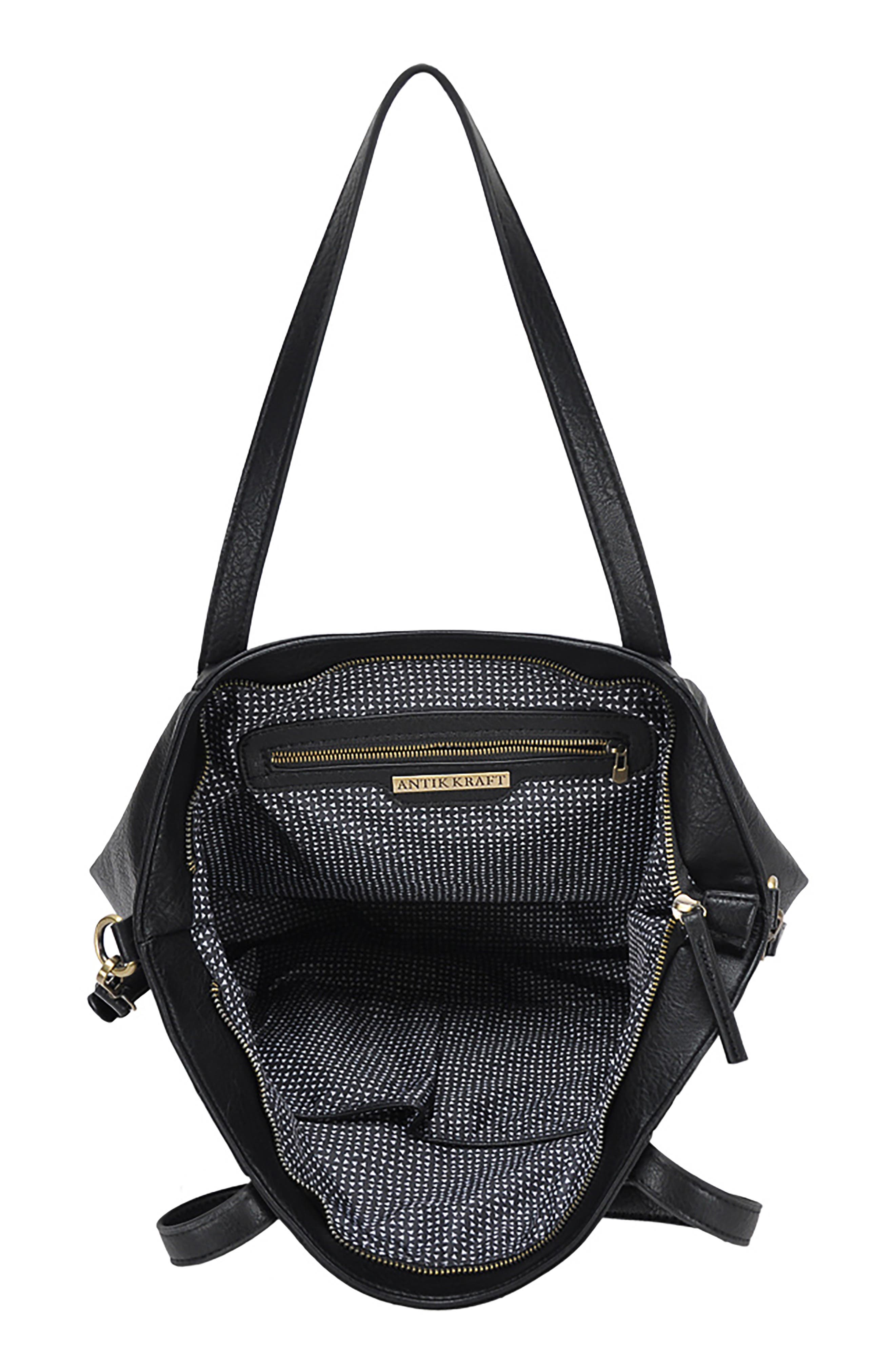 Antik Kraft Faux Leather Tote, Alternate, color, 