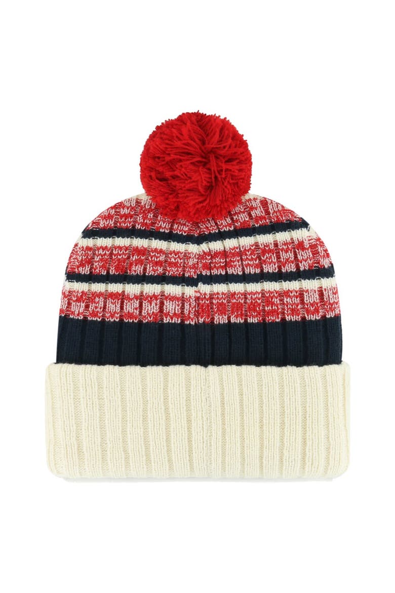 Men's '47 Natural Washington Nationals Tavern Cuffed Knit Hat with Pom, Alternate, color, Natural