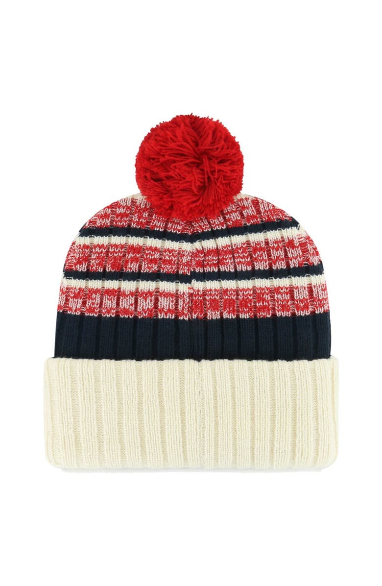 '47 Men's '47 Natural Washington Nationals Tavern Cuffed Knit Hat with Pom, Alternate, color, Natural