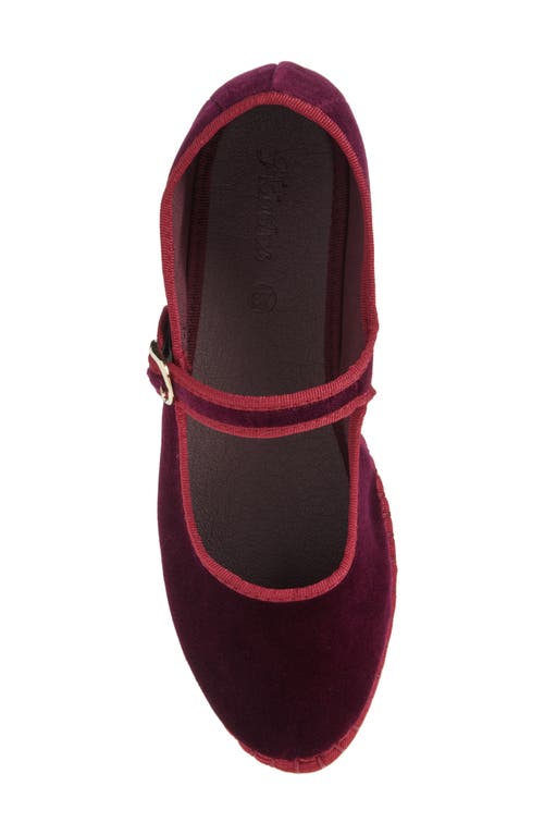 Flabelus Lucrecia Mary Jane Flat In Granate