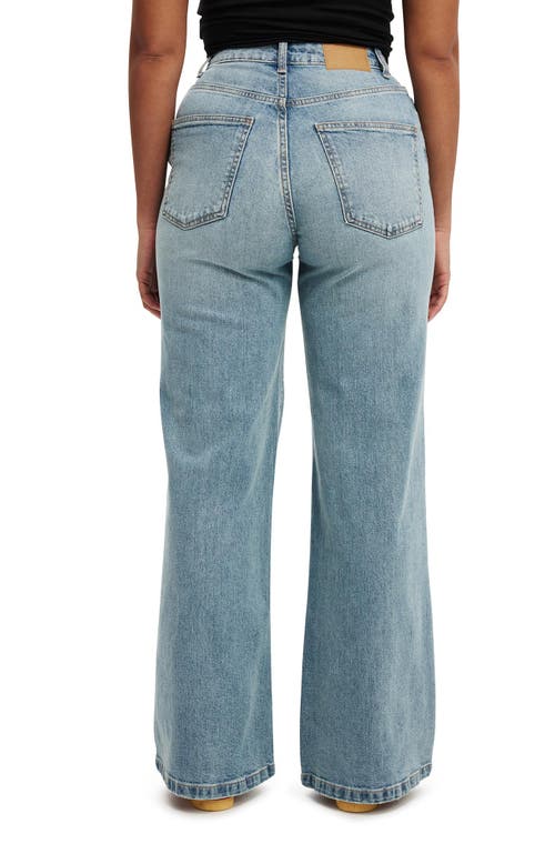 Cotton On Curvy Stretch Wide Jean In Stone Blue