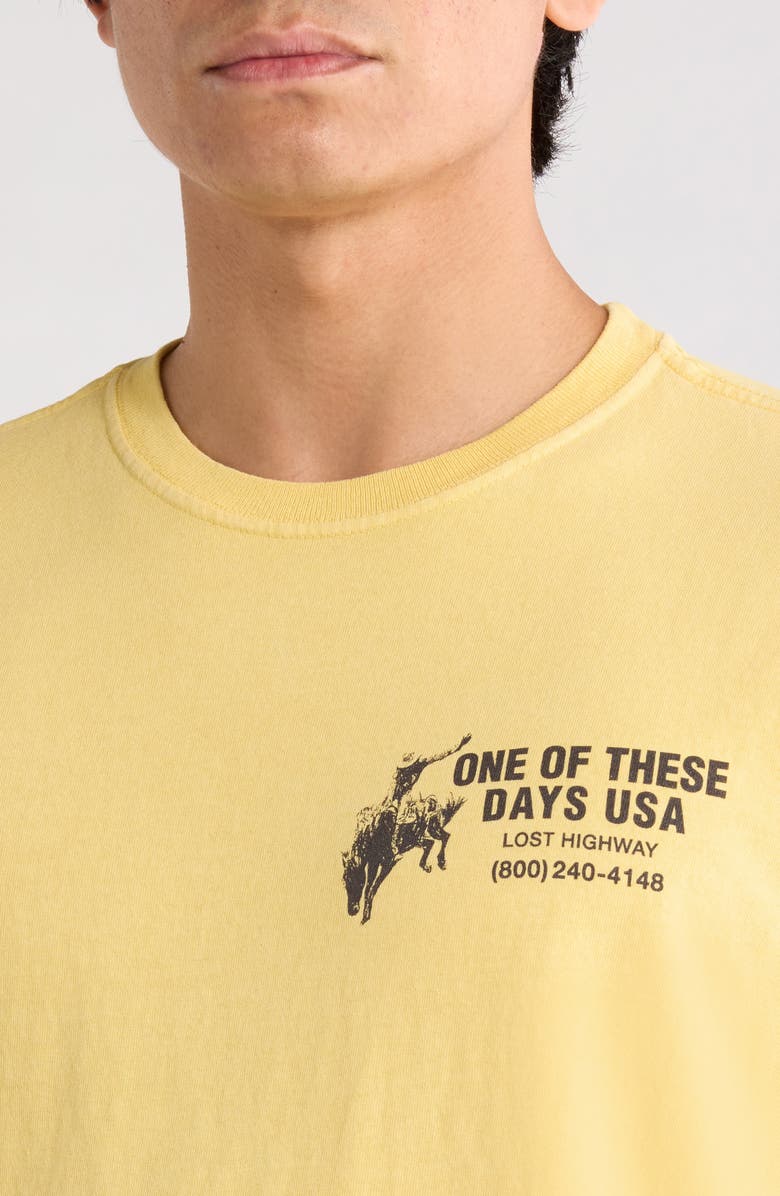 ONE OF THESE DAYS Break on Through Cotton Graphic T-Shirt, Alternate, color, Summer Yellow