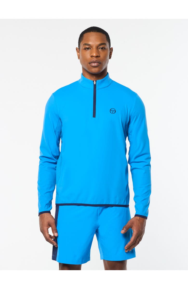 Sergio Tacchini Elio 1/4 Zip Pullover, Main, color, French Blue