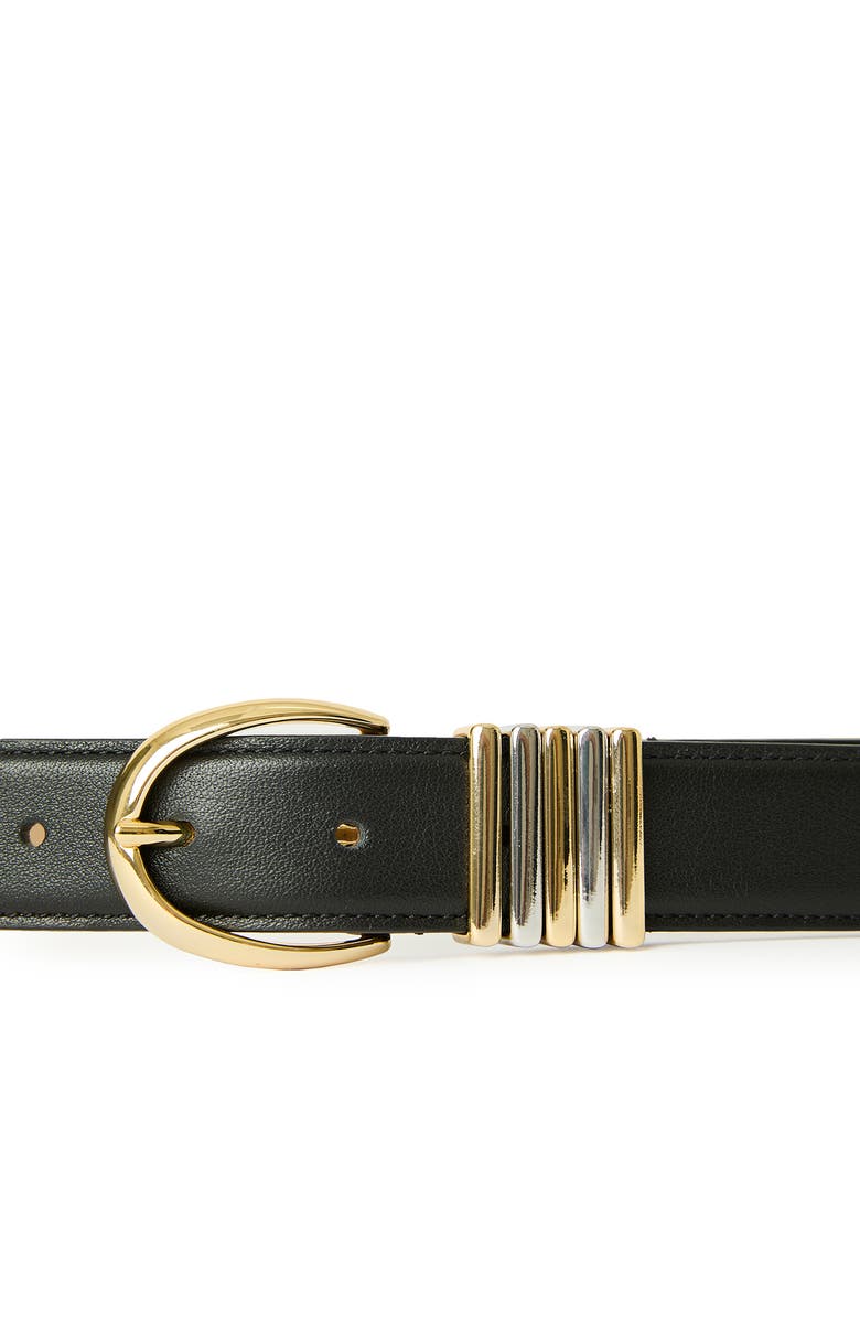 B-Low the Belt Romy Leather Belt, Alternate, color, Black Gold