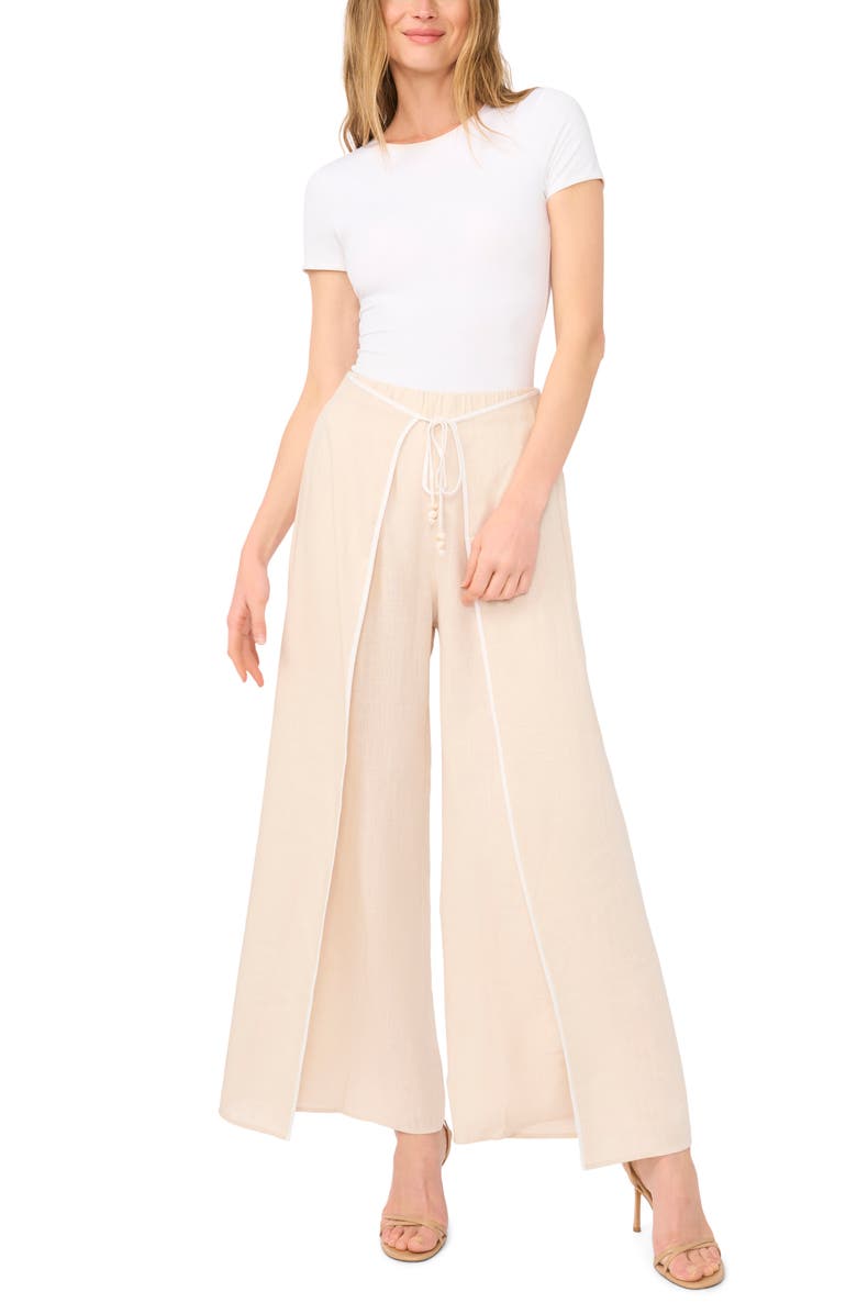Halogen<sup>®</sup> Tie Waist Wide Leg Pants, Alternate, color, Rainy Day