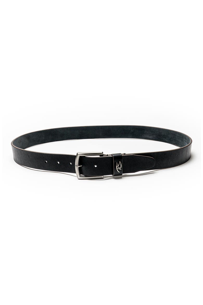 York Leather Belt, Main, color, BLACK