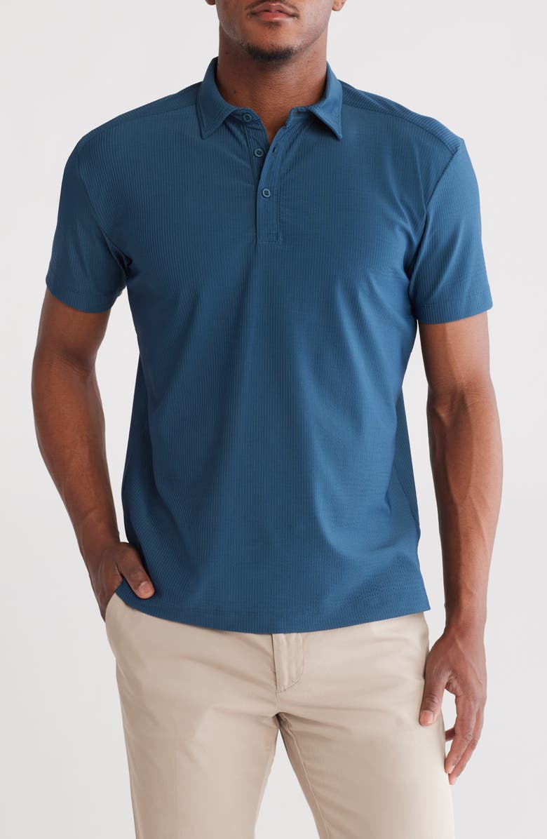 Vintage 1946 Hybrid Seersucker Performance Polo, Main, color, Navy