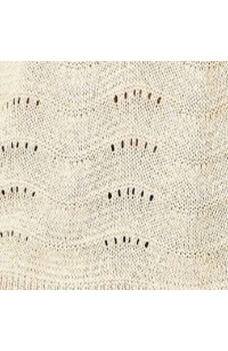 Yumi Wave Metallic Thread Relaxed Jumper, Alternate, color, Beige