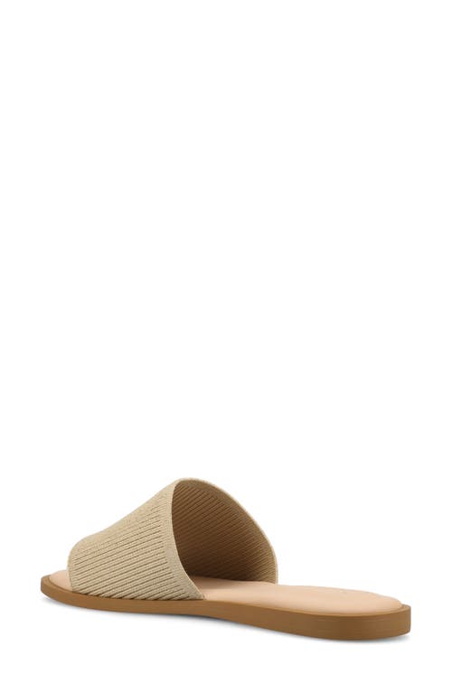 Journee Collection Prisilla Slide Sandal In Champagne