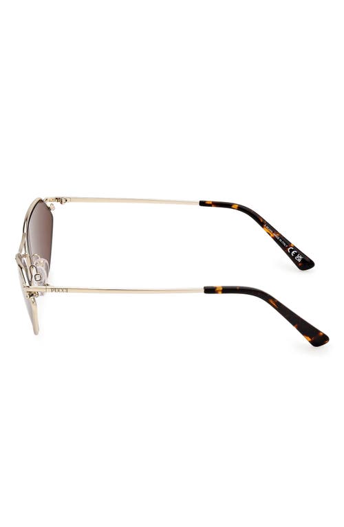 Pucci Geometric Metal & Acetate Rectangle Sunglasses In Green