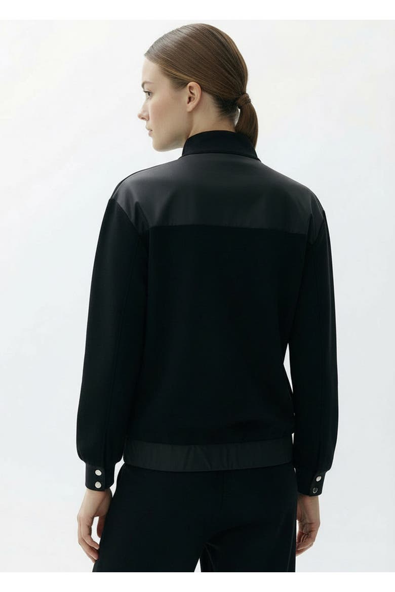 Stone Embellished Regular Knit Jacket, Alternate, color, BLACK