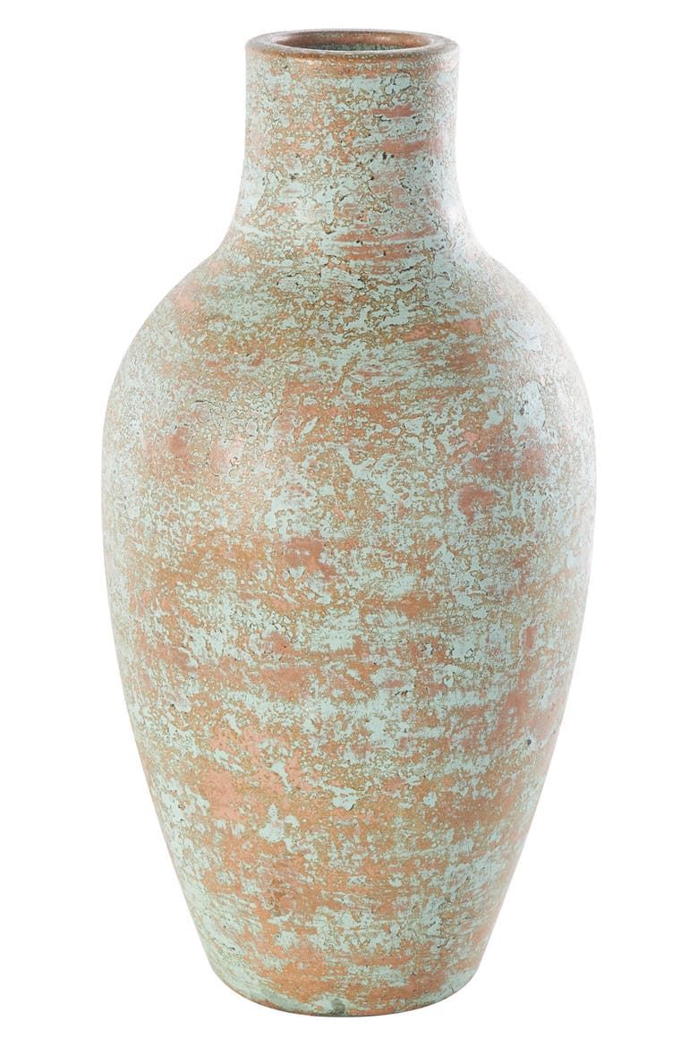 Ceramic Vase, Main, color, BROWN