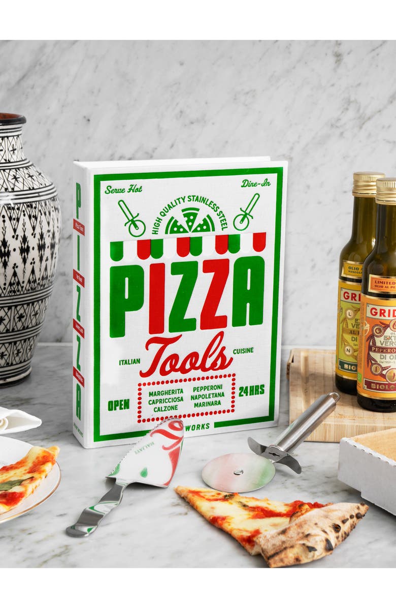 PRINTWORKS The Essentials Pizza Tools Gift Set, Alternate, color, Multi