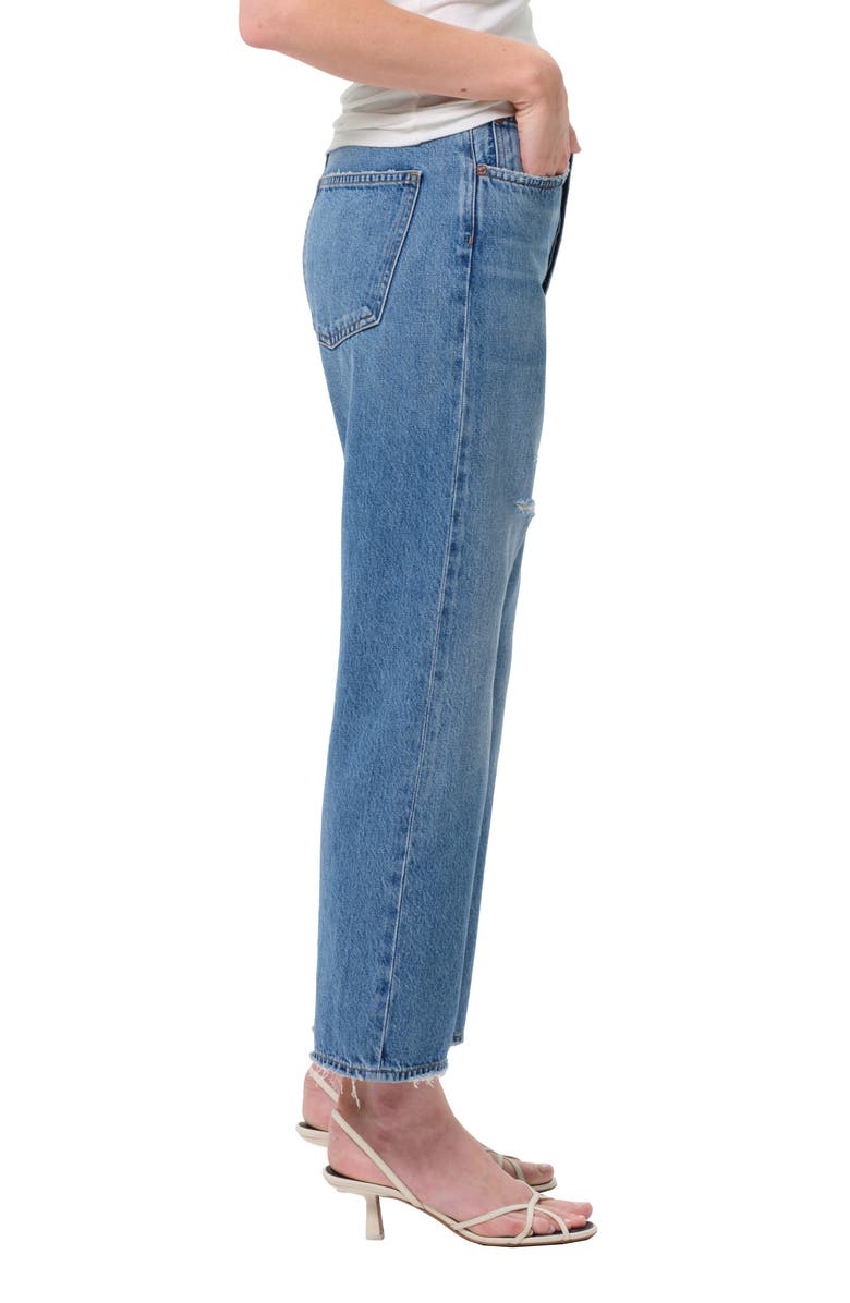 AGOLDE '90s Mid Rise Crop Relaxed Straight Leg Jeans, Alternate, color, Shrine