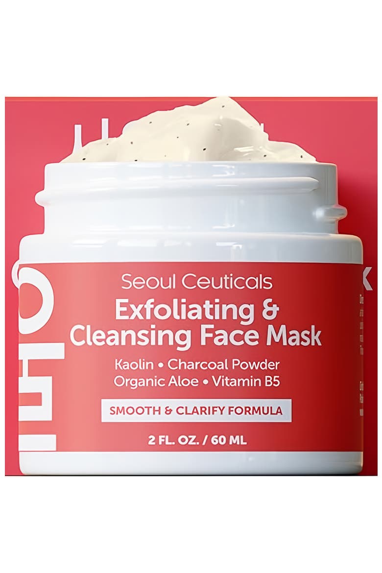 Exfoliating & Cleansing Korean Face Mask, Main, color, Clear