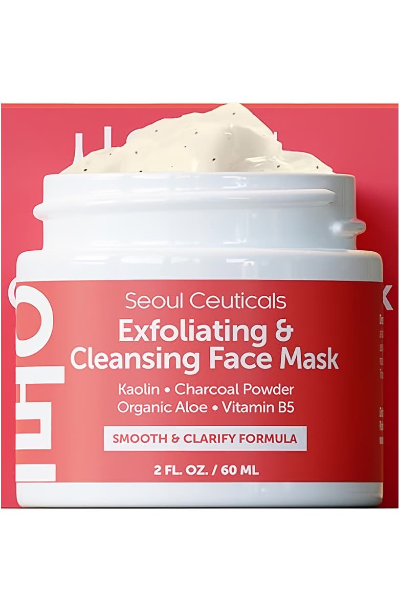 Seoul Ceuticals Exfoliating & Cleansing Korean Face Mask, Alternate, color, Clear