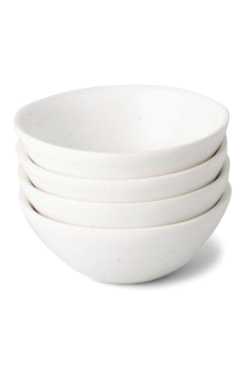 The Little Set of 4 Bowls, Main, color, SPECKLED WHITE